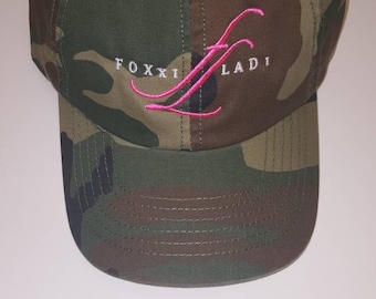 Camoflauge FoxxiLadi logo Hat