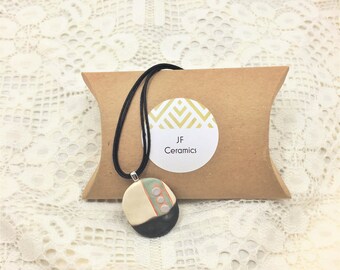 Oval Ceramic Necklace