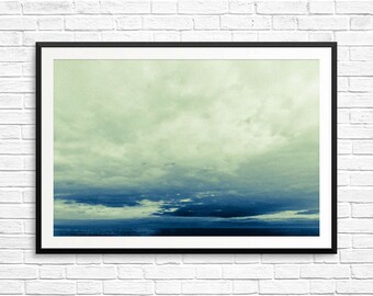 large ocean photo, large water print, large water wall art, canada cottage decor, large blue poster, large landscape art, large water photo