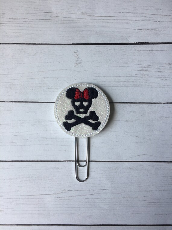 Miss Mouse Pirate Skull planner Clip/Planner Clip/Bookmark. Pirate Planner Clip. Mouse Planner Clip. Skull Planner Clip. Mice Planner Clip