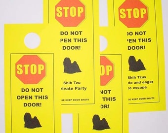Keep Shi Tzu Safe with the Better Alternative to Beware of Pet Sign