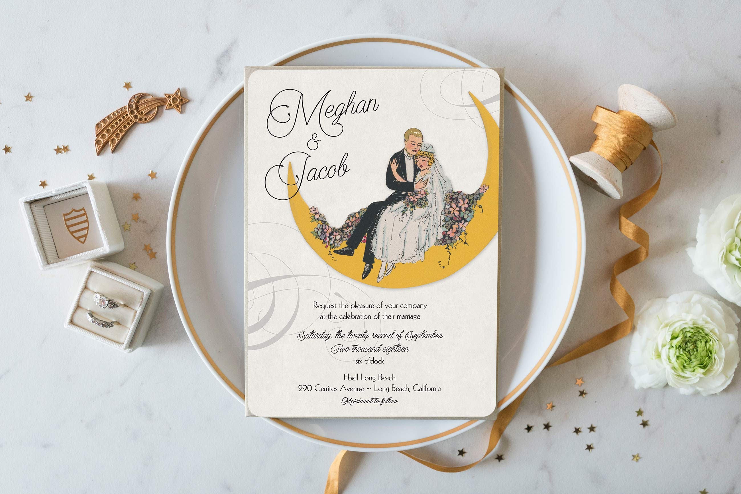 Paper Moon Wedding Invitations 4