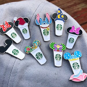 Mickey Starbucks Cup Enamel Pin, Daisy Duck Starbucks, Minnie Mouse Starbucks, Christmas Starbucks, Disney Pins