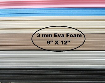 Eva Foam, 3mm Foam Insole Shoe Padding, Shoe Cushion, One Sheet 9 X 12, Shoe Making Supplies