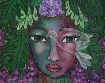Divine Feminine Print-Flowering