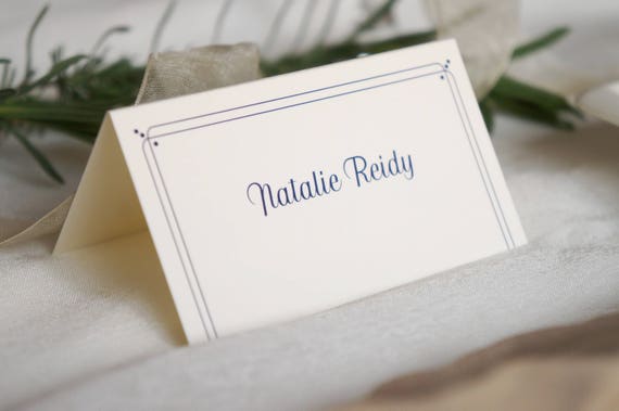 wedding place cards art deco placecards vintage place