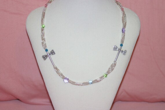 Beaded Dragonfly Necklace