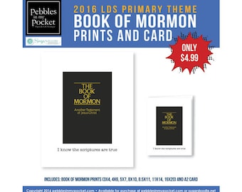 Primary 2016 Book of Mormon Prints/Card - BB