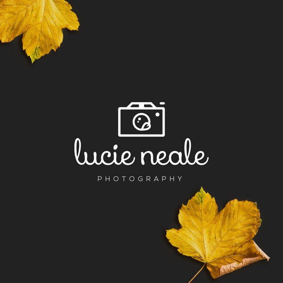 INSTANT DOWNLOAD, DIY Logo, Camera Logo Download, Unique Photography Logo, Handwritten Logo, Calligraphy Logo, Cheap Logo, Feminine Logo