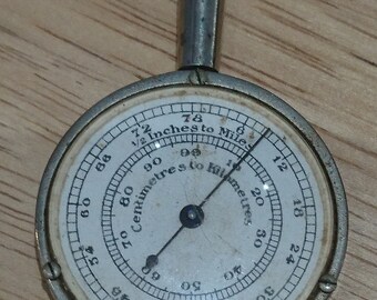 Vintage map measuring device