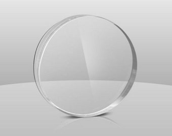 Clear Acrylic Plexiglass 1/8" Plastic Sheet CIRCLE DISC DIAMETER