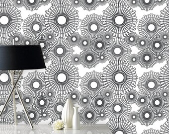 Inside out / Geometric wallpaper / Art deco wallpaper / Self Inside out / Geometric wallpaper / Art deco wallpaper / Self