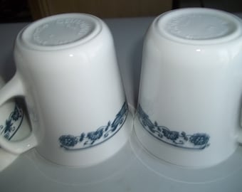 4 Corelle Old Town aka Blue Onion Mugs