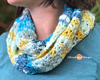 Blueberry Lemonade Crochet Cowl Pattern