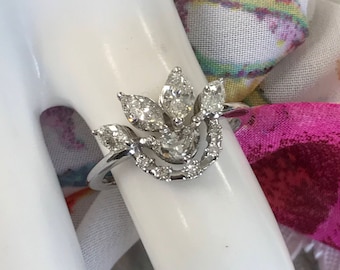 14k Marquise Diamond 1.87ct size 6.25