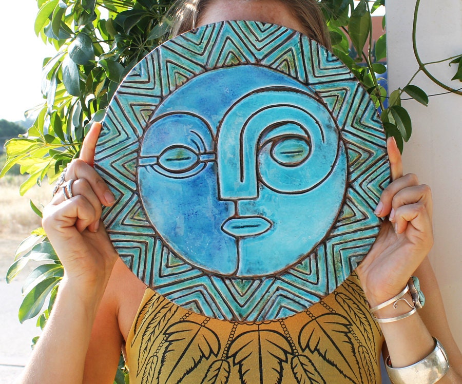 Sun And Moon Wall Decor Art Garden Outdoor Zoom