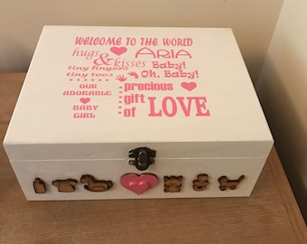 Baby girl / boy keepsake box