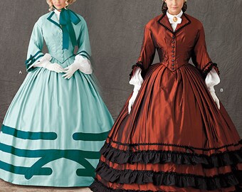 Simplicity Sewing Pattern 1818 Civil War Dress-Costume Dress Size 8-14