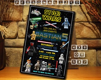 Star Wars Star Wars Invitation Star Wars Birthday Star Wars Birthday Invitation Star Wars Party Invitation Star Wars Party FD