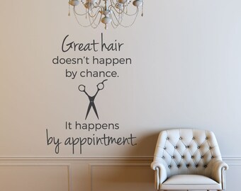 Hair Salon Decor - Salon Decor - Hair Salon - Salon Sign - Salon Decal - Wall Decals - Home Decor - Decals - Vinyl Decals - Wall Decal