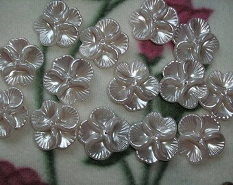 5 beads, flower, 2,7 x2, 7cm (249)