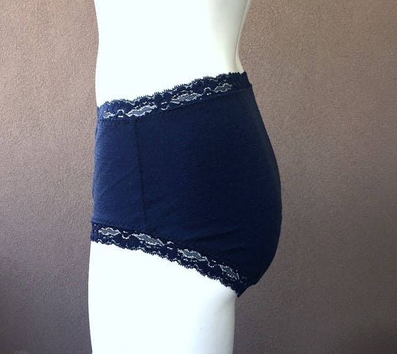 Merino wool underwear full coverage merino panties handmade