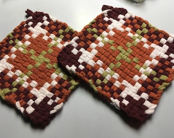 2 Potholders for Charity - Custom colors - Made by child - ALL proceeds donated