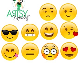 Download Emoji SVG Emoji clipart Emoji cricut Emoji cut file from FineDesignByJulia on Etsy Studio