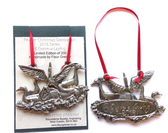 6 Geese a Laying, Ltd Edition Christmas Decoration