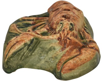 Weller Pottery Muskota Lobster Flower Frog