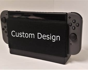 Nintendo Switch Custom Dock Sock Cozy Microfiber Protector