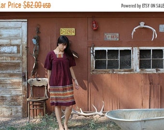 In Bloom Guatemalan dress // Guatemala vintage poncho // embroidered Guatemalan Huipil