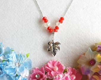 Maple Leaf Necklace Inspired by Canada