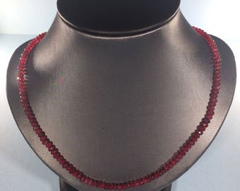 Fathers Day Bestseller SALE 30% , Ruby Necklace, Ruby Necklace, Natural Ruby Necklace, Genuine Ruby Gemstone Necklace,
