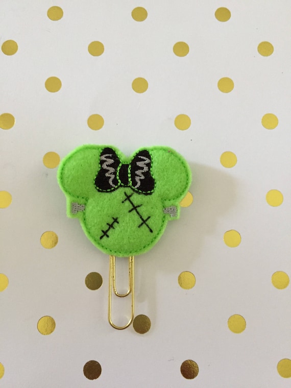 Frakenmouse planner Clip/Planner Clip/Bookmark.Frankenmouse Girl Planner Clip. Halloween Planner Clip. Mouse Planner Clip