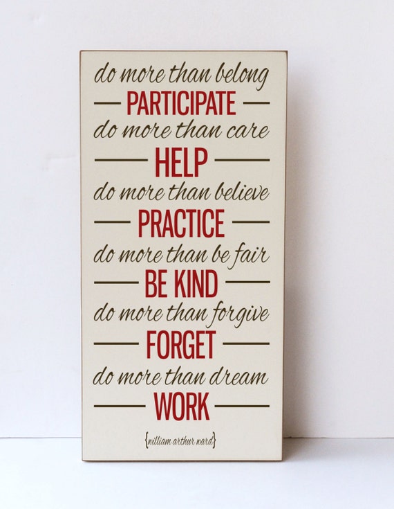 Items similar to Inspirational  Quote  Wood Sign 