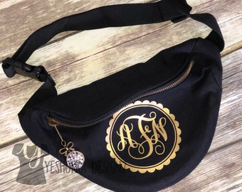 Monogram Fanny Pack, Personalized Fanny Pack For Women, Designer Fanny Pack, Custom Fanny Pack, Unique Fanny Packs