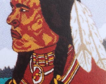 Native American Indian Brave Punch Needle Kit by Webster's