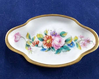 Beautiful Limoges Pin Tray with Floral Design