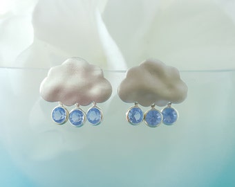 rain drop dangle earrings