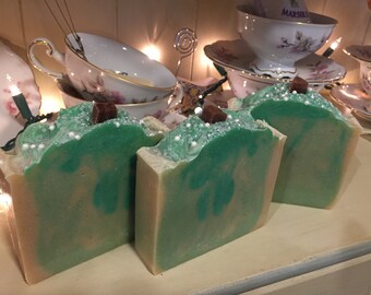 The Apple of His eye cows milk soap bar