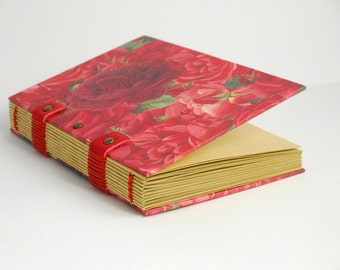 Note pad for the garden, for her, Christmas gift, journal, A6, notebook, vintage, romantic notebook
