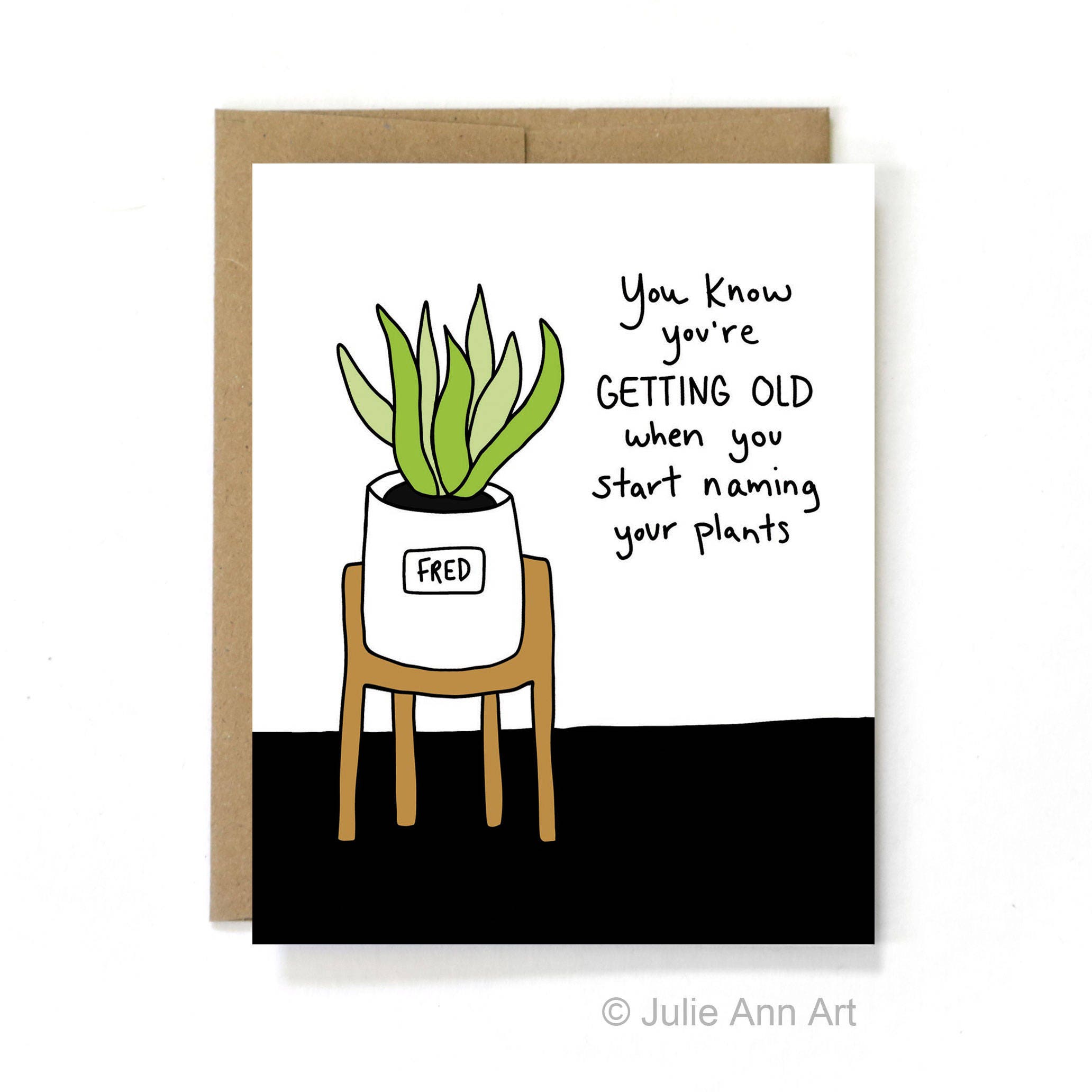 Funny Birthday Card Plant Lady Card Naming Your Plants Funny Birthday Card Plant Lady Card Naming Your Plants