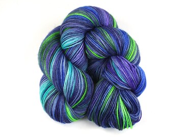 Simone--hand dyed sock yarn, 2ply BFL and nylon, (400yds/100gm)