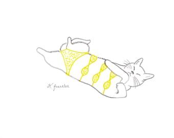 Yellow Polka-Dot Quadrakini