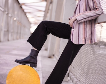 Stripped Pastel Blazer/ Vintage Stripped Blazer