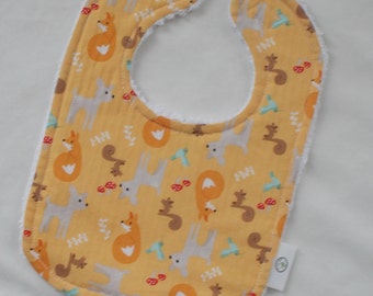 Orange Good Natured Chenille Bib