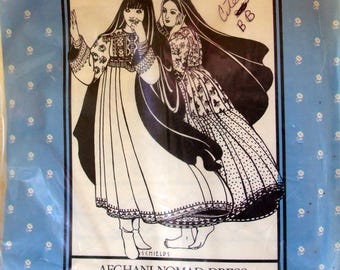 Folkwear Vintage Pattern #107 - Afghani Nomad Dress - Sewing Pattern