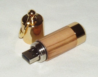 Flash Drive Key Ring, 8GB, Spalted Maple
