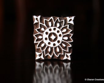 Soap Stamp, Pottery Stamp, Textile Stamp, Indian Wood Stamp, Tjaps- Small Floral motif